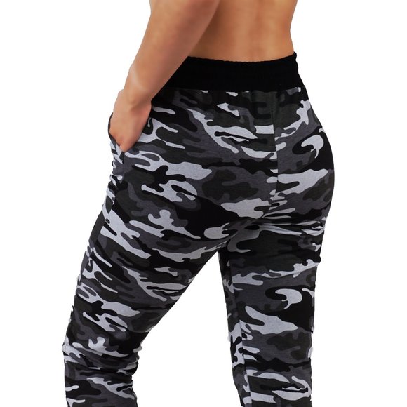 Camouflage Jogger Sweatpants with Pockets 504 - Picture 2 of 4